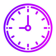 clock gradient icon