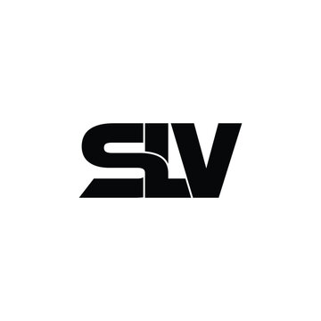 SLV letter monogram logo design vector
