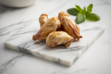 Golden Crispy Chicken Wings with Fresh Herbs and Spices