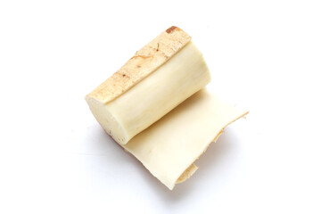 Cassava on a white background.