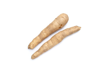 Cassava on a white background.