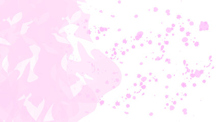 Obraz na płótnie Canvas pink and white abstract background with watercolor and splash texture. used for copy space, wallpaper, banner or background