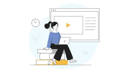 Distance education video concept