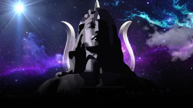 Lord Shiva Background Video Animation for LED Playback