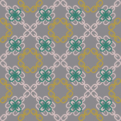 geometric pattern .Circles, squares and stripes form a beautiful pattern. pastel mathematics shape Modern fabric pattern, wallpaper, wrapping paper.