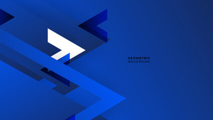 Modern dark blue geometric with triangular background. The pattern can be used for brand-new background.