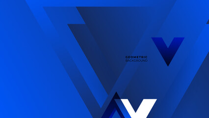 Modern dark blue geometric with triangular background. The pattern can be used for brand-new background.