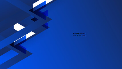 Modern dark blue geometric with triangular background. The pattern can be used for brand-new background.