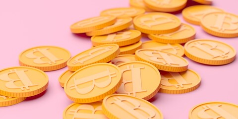 Bitcoin crypto currency concept background