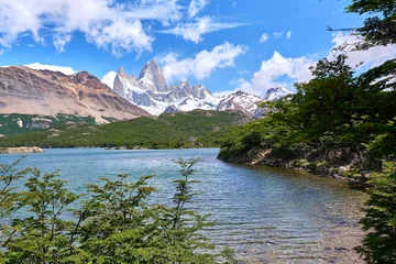 No drill light filtering roller blinds Fitz Roy view of fitz roy in patagonia, argentina