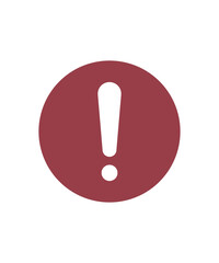 Exclamation point symbol. Attention mark vector illustration. Danger icon design