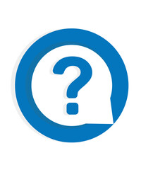 Question mark sign icon, vector illustration. Flat design.
