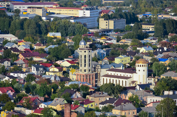 Naklejka premium Panoramic view of the city Lviv, Ukraine