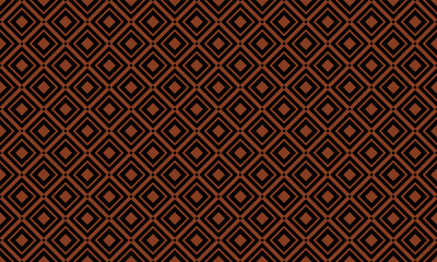 black and brown diagonal geometric squares seamless pattern.  stylish textile print with batik design.  abstract background vector illustration