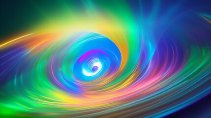 幻想的な虹色のネオン　壁紙　イメージ