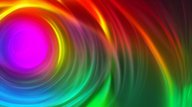 幻想的な虹色のネオン　壁紙　イメージ