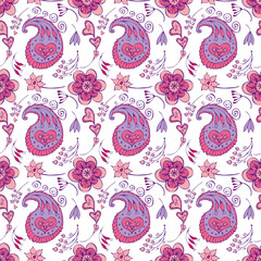 seamless pattern with flowers