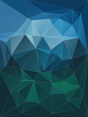 steel blue, cadet blue, sky blue, teal, dark slate gray colors abstract low poly vector background