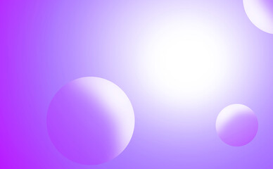 abstract circle with light on purple gradient background