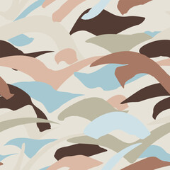 Fototapeta na wymiar Camouflage seamless pattern. Camo background.
