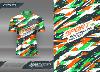 Sports t-shirt jersey abstract texture design for sublimation, football, racing, gaming, motocross, cycling