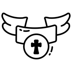 Cross Ribbon 