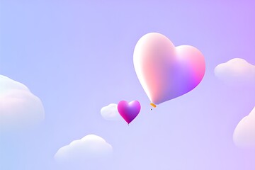 Obraz na płótnie Canvas Abstract heart-shaped Valentine's Day background 