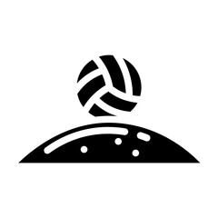volleyball glyph 