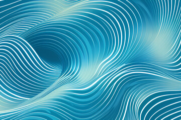 WAVES ABSTRACT BACKGROUND WALLPAPER  - Generative AI technology