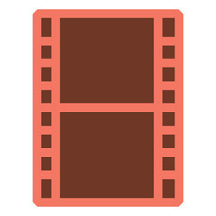 Obraz premium Film Flat Icon
