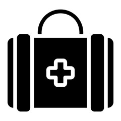 first aid kit glyph icon