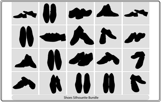 Men shoe silhouette
