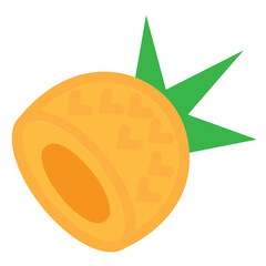 Pineapple Flat Icon