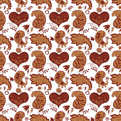 seamless pattern with hearts