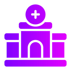 medical center gradient icon