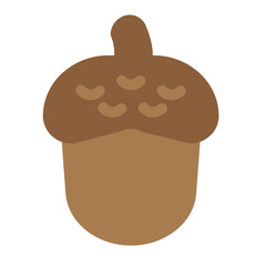 Walnut Flat Icon