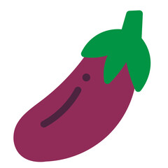 Eggplant Flat Icon