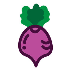 Turnip Flat Icon