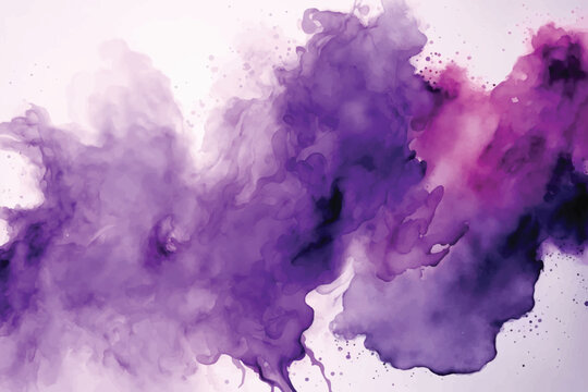 Abstract purple watercolor background design