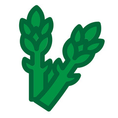 Asparagus Flat Icon