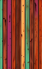 colorful wood background created with Generative AI technology