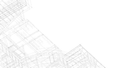 Architectural sketch of a building