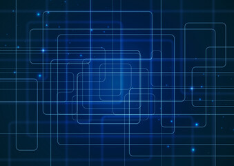 回路のような電子背景