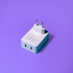 Quick charge 3.0 and simple charge 2.0 - Charger USB with two outputs.
