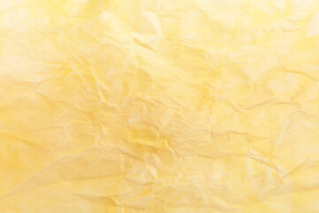 Texture or background, hand painted golden crumpled paper