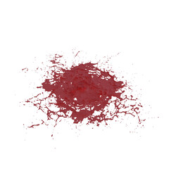 Water color splash isolated transparent background 3d rendering
