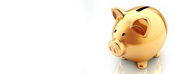 gold piggy bank , Generative AI