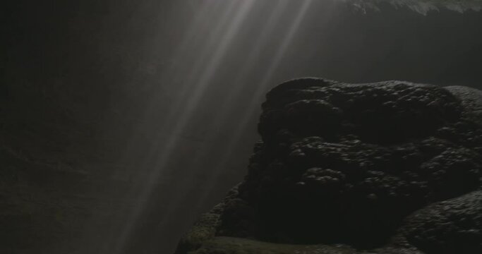 Light Of Heaven In Jomblang Cave - Java, Indonesia