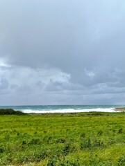 storm over the sea