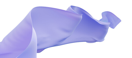 透過した背景となびく紫の旗　フィルム